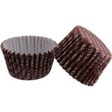 Tahtakale Toptancısı Cupcake Kalıbı Pet Kapsül Kek Kalıbı 52X45 mm (100 Adet) Sweets - Kahverengi - Krem Rengi