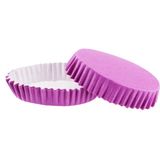 Tahtakale Toptancısı Cupcake Kalıbı Pet Kapsül Oval Model Düz Renk (100 Adet) F11 Mor