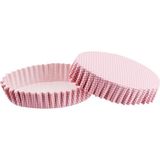 Tahtakale Toptancısı Cupcake Kalıbı Pet Kapsül Oval Model Kek Kalıbı (100 Adet) F11 Pembe Küçük Puanlı
