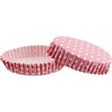 Tahtakale Toptancısı Cupcake Kalıbı Pet Kapsül Oval Model Kek Kalıbı (100 Adet) F11 Puantiyeli Pembe