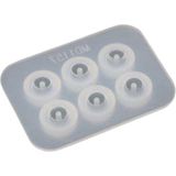 Tahtakale Toptancısı Epoksi Boncuk Şekilli Tesbih ve Bileklik Silikon Kalıp 10 mm 6 Lı