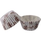 Tahtakale Toptancısı Kek Kalıbı Pet Kapsül 52X45 mm Kağıt Cupcake Kağıdı (100 Adet) Sarmaşık Desenli - Renkli