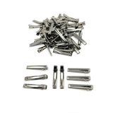 Tahtakaledeyim 50 Adet 4,5 Cm Metal Pens Toka, Toka Yapımı Malzemesi, Timsah Pens Toka