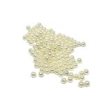 Tahtakaledeyim Lüx Inci Boncuk 4 Mm Plastik Krem Renk (50 Gram)