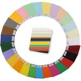 Tahtakalehobi Alex Schoeller Kolej Fon Kartonu 160 Gr. 50X70 Cm. 100'LÜ Paket 10 Renk Karışık