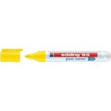 Tahtakalehobi Edding 95 Glass Marker Cam Kalemi Neon Sarı