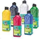 Tahtakalehobi Nova Color Renkli Parmak Boyası 6 Renk x 250 g Eğlenceli Sanat Seti