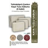 tahtaköprü kolonyaları Doğal Nemlendirici, Canlandırıcı Bakım Kaya Tuzu Sabunu (3 Adet) x (140gr)