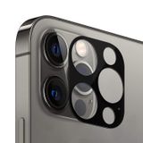 Tahticmer Apple iPhone 11 Pro Uyumlu Kırılmaz Siyah Kamera Komple Lens Koruyucu Cam