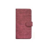 TahTicMer Apple Iphone 14 Pro Kılıf Kumaş Kredi Kartı Para Bölmeli Standlı Exclusive Spor Cüzdan, Pembe
