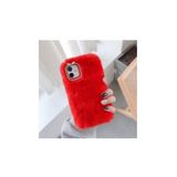 TahTicMer Apple Iphone 14 Pro Max Kılıf Peluş Tüylü Taşlı Pofuduk Silikon Tpu Kapak