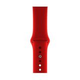 TahTicMer Apple Watch 38 40 41 Mm Kordon Spor Kayışı Yumuşak Silikon Kırmızı Koyu