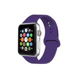 TahTicMer Apple Watch 40 Mm Kordon Spor Kayışı Yumuşak Silikon Mor