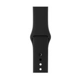 TahTicMer Apple Watch 40 Mm Kordon Spor Kayışı Yumuşak Silikon Siyah
