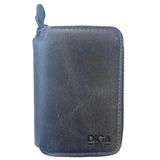 TahTicMer Diga Cüzdan Mini Fermuarlı Cüzdan Unisex Mini Boy 11 Kart Bölmeli 8x11.5 Cm (Gri)