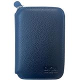 TahTicMer Diga Cüzdan Mini Fermuarlı Cüzdan Unisex Mini Boy 11 Kart Bölmeli 8x11.5 Cm (Lacivert)