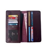 TahTicMer Diga Tüm Telefonlar ile Uyumlu Mıknatıslı Cüzdan Hakiki Deri Kadın Erkek Telefon Bölmeli 10 Kartlık Para Bölmeli 18x10x2 cm (Koyu Kahve)