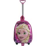 TahTicMer Frozen Elsa Kabartmalı Çekçekli Çocuk Okul Çantası Pembe 8116