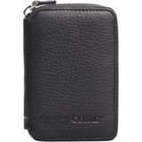 TahTicMer Guard Cüzdan Mini Fermuarlı Cüzdan Unisex Mini Boy 11 Kart Bölmeli 8x11.5 Cm (Mat Siyah)
