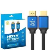 TahTicMer Hdtv Premium 4k Yüksek Hızlı HDTV Kablosu High Speed Hdtv Kablo 4k Uhd Hdmi Kablo HDTV 2.0 Standart iletim NoteBook TV Projektör Gamebox ile Uyumlu Siyah 3 Metre
