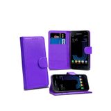 TahTicMer Huawei Gr5 Kılıf Cüzdan Kredi Kartı Bölmeli Standlı Kartlıklı Deluxe Kapak, Mor