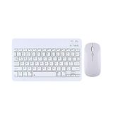 Tahticmer Huawei Matepad Beyaz T 10S 10.1 inç Uyumlu Kablosuz Bluetooth Klavye Mouse Set