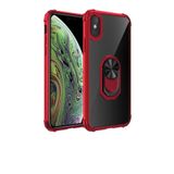 TahTicMer Huawei P Smart 2019 Pot-lx1 Kılıf Yüzüklü Standlı Mola Kapak Kırmızı