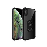 TahTicMer Huawei P Smart 2019 Pot-lx1 Kılıf Yüzüklü Standlı Mola Kapak Siyah