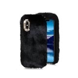 TahTicMer Huawei P20 Pro Clt-l29 Kılıf Peluş Tüylü Taşlı Silikon Tpu Kapak Hediyeli