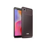 TahTicMer Huawei P30 Lite Mar-lx1a Kılıf Karbon Desenli Negro Silikon Auto Focus Tpu, Kahverengi