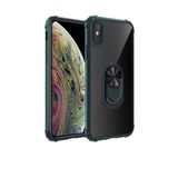 TahTicMer Huawei P30 Lite Mar-lx1a Kılıf Yüzüklü Standlı Mola Arkası Şeffaf Kapak Yeşil