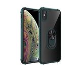 TahTicMer Huawei P30 Lite Mar-lx1m Kılıf Yüzüklü Standlı Mola Arkası Şeffaf Kapak Yeşil