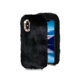 TahTicMer Huawei P40 Pro Nx9 Kılıf Peluş Tüylü Taşlı Silikon Tpu Kapak