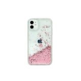 TahTicMer Iphone 13 Pro Max Uyumlu Kılıf Simli Sulu Silikon Pullu Dizayn Şeffaf Arka Koruma Tpu