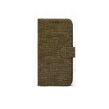 TahTicMer Iphone 13 Pro Uyumlu Kılıf Kumaş Kredi Kartı Para Bölmeli Standlı Exclusive Spor Cüzdan, Gold