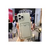 TahTicMer Iphone Xs Max Uyumlu Kılıf Silikon Şeffaf Kredi Kartlık Bölmeli Antişok Dört Köşe Darbe Korumalı, Gri