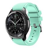 TahTicMer Kordon Kayış Silikon Tırtıklı Su Yeşili Samsung Galaxy Watch 3 45mm Galaxy Watch 46mm Gear S3 Classic S3 Frontier Galaxy Watch Active Gear S2 Classic ile Uyumlu ürün