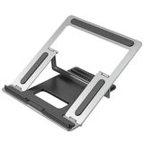 TahTicMer Laptop standı Katlanır Ayarlanabilir Masaüstü Laptop Notebook Standı Gümüş