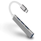 TahTicMer OneZero USB Hub 4 in 1 USB 3.0 Veri Hub Adaptörü USB 3.0 Hub Uzatma Kablosu 4 Port Yüksek Hızlı Kablo Alüminyum