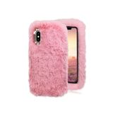 TahTicMer Samsung Galaxy J4 J400 Kılıf Peluş Tüylü Taşlı Silikon Tpu Kapak