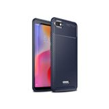 TahTicMer Samsung Galaxy J4 Plus J415 Kılıf Karbon Desenli Negro Silikon Auto Focus Tpu, Lacivert
