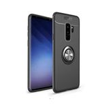 TahTicMer Samsung Galaxy J4 Plus J415 Kılıf Silikon Yüzüklü Standlı Metal Araç Tutuculu Ravel Tpu, NoColor-85dfe105