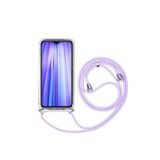 TahTicMer Samsung Galaxy J4 Plus Uyumlu Kılıf Ipli Boyundan Askılı Darbe Emici Antishock Kapak, Lila