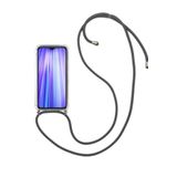 TahTicMer Samsung Galaxy J4 Plus Uyumlu Kılıf Ipli Boyundan Askılı Darbe Emici Antishock Kapak, Siyah