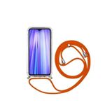 TahTicMer Samsung Galaxy J4 Plus Uyumlu Kılıf Ipli Boyundan Askılı Darbe Emici Antishock Kapak, Turuncu