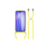 TahTicMer Samsung Galaxy J4 Uyumlu Kılıf Ipli Boyundan Askılı Darbe Emici Antishock Kapak, Sarı