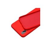 TahTicMer Samsung Galaxy J7 Prime 2 G611 Uyumlu Kılıf Lansman Silikon Mat Yüzey Içi Kadife Kapak Tpu, Kırmızı