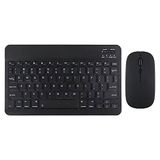 Tahticmer Samsung Galaxy Tab A T590 T595 Uyumlu Siyah Kablosuz Bluetooth Klavye Mouse Set