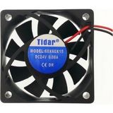 Taida 60X60X10 24V Dc Kare Fan - Siyah