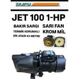 Taifu Jet 1.0 Hp 220V Bakır Sargılı Su Pompası / 43 Metre Dik Basma Yüksekliği